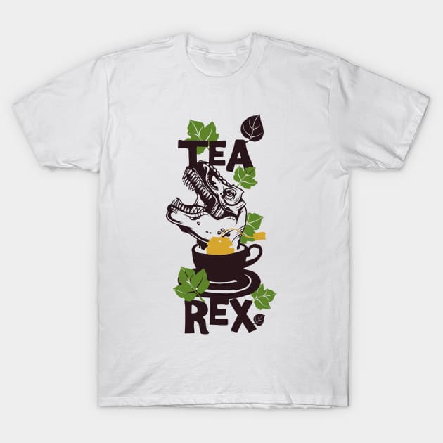 tea rex T-Shirt by positivedesigners